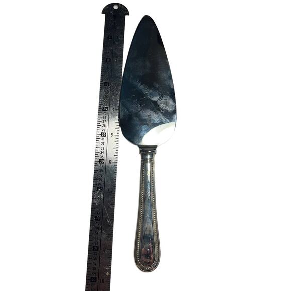 Carrs Sheffield beads sterling silver cake knife with stainless blade - Picture 4 of 10